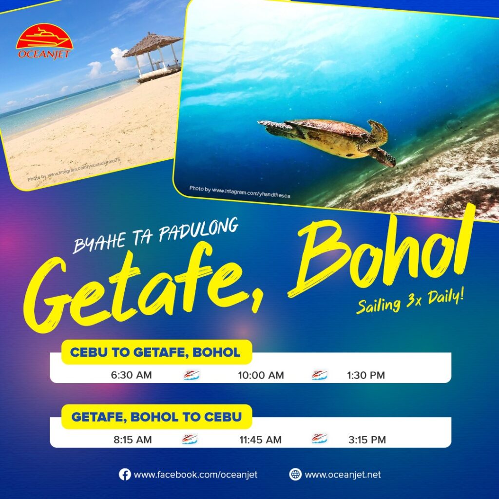 explore getafe, bohol with oceanjet