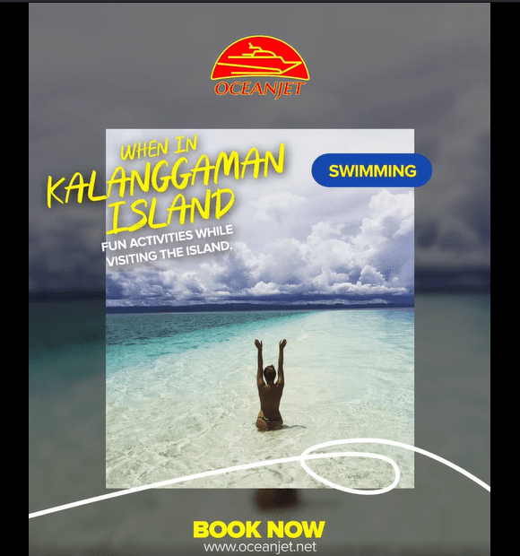 travel to kalanggaman island with oceanjet!