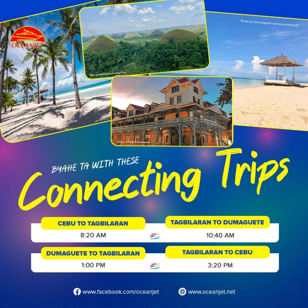 connecting trips from cebu to dumaguete vice versa