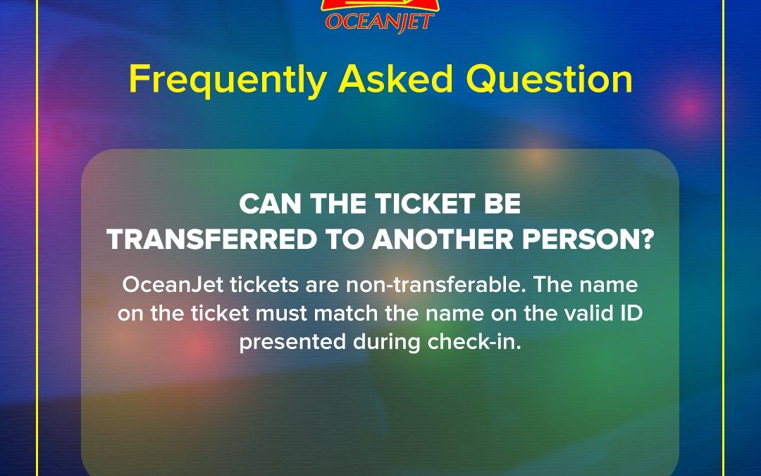 can the ticket be transferred to another person?