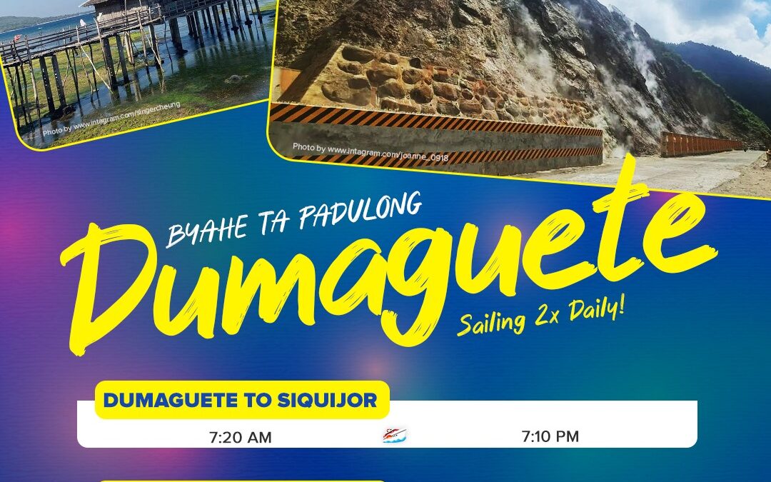 book your trip to dumaguete and siquijor with oceanjet!